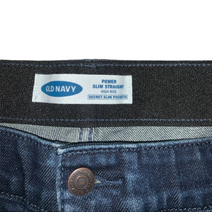 Size 30 Old Navy NWT Power Slim Straight High Rise Distressed Jeans