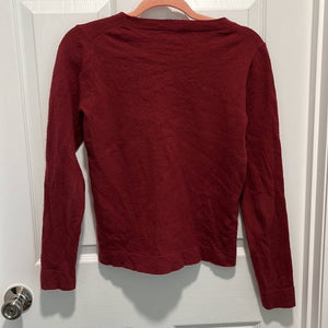 Small J. Crew Mercantile Red Crew Neck Wool Sweater Top