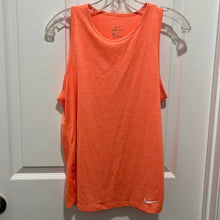 Load image into Gallery viewer, Small Nike Dri-Fit Heather Orange Workout Athletic Tank Top

