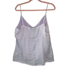 Load image into Gallery viewer, Size XL Lulus Adalee Lilac Striped Button-Up Tank Top
