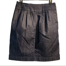 Load image into Gallery viewer, Size 6 Pilcro &amp; The Letterpress Dark Wash High Rise Denim Button Skirt

