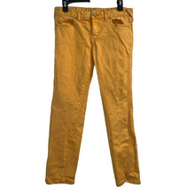 Load image into Gallery viewer, Size 29 Free People Bright Orange Cropped Slit Ankle Skinny Jeans
