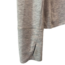 Load image into Gallery viewer, Size Medium Victoria’s Secret VSX Sport Gray Cowl Neck Spliced Long Sleeve Top
