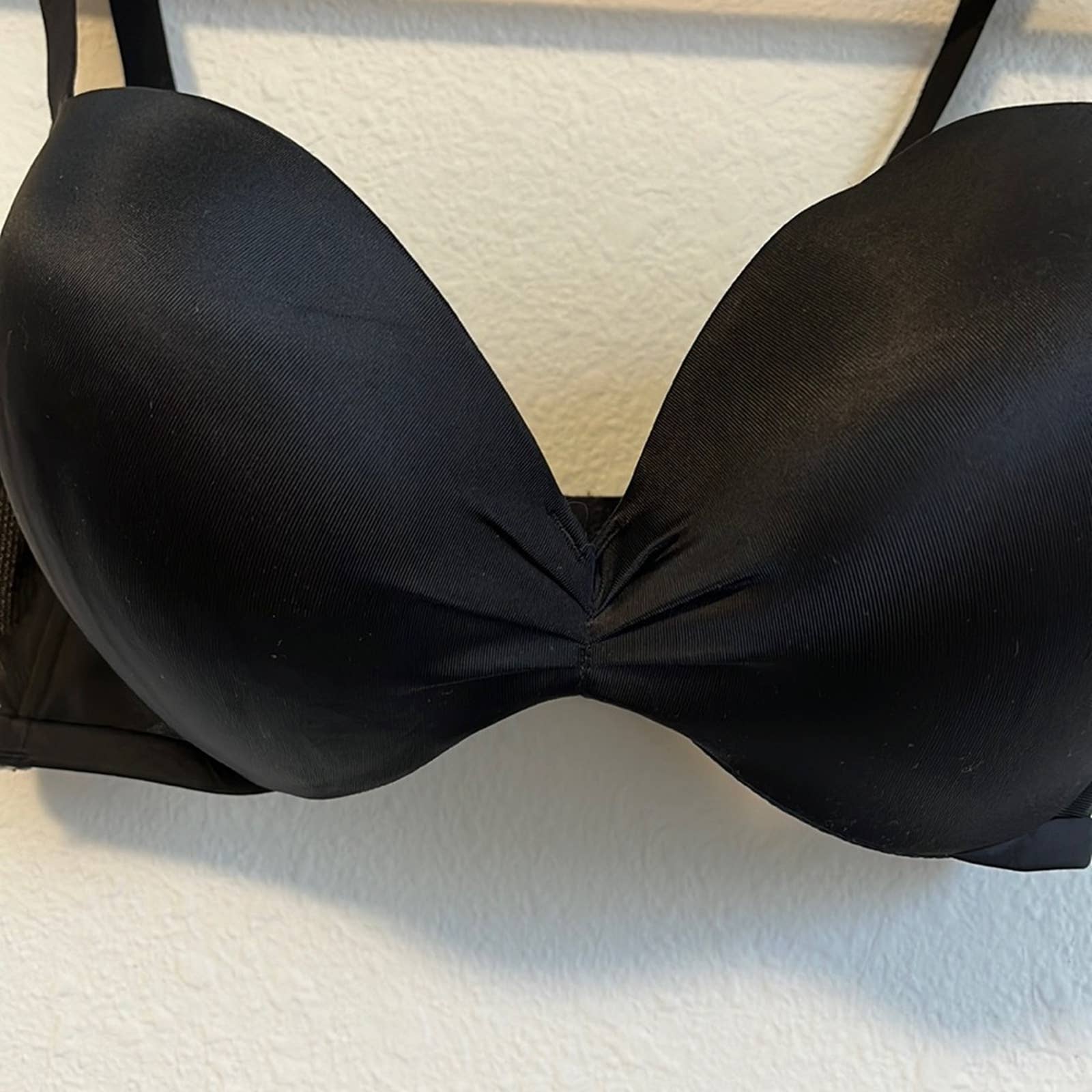 Boost Plunge Bra, Description: Gray and black boost plunge bra from  Cacique, size 42B.