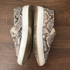 Size 6 Steve Madden Symba Snake Print Slip On Sneakers