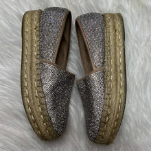 Load image into Gallery viewer, Sz 7 Steve Madden Alexia Crystal Platform Espadrille Slip On Shoes
