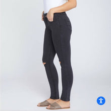 Load image into Gallery viewer, Size 16 Seven Plus Size Black HIGH RISE TUMMYLESS SKINNY JEANS
