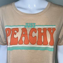Load image into Gallery viewer, Size Large Modern Canva Just Peachy Short Sleeve Tee

