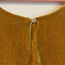 Load image into Gallery viewer, Size 2 J. Crew Vintage Gold Velvet Tank Top
