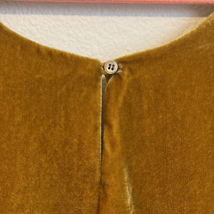 Size 2 J. Crew Vintage Gold Velvet Tank Top