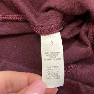 Small Aerie Maroon 7/8 Leggings