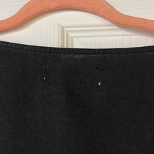 Load image into Gallery viewer, Small Urban Outfitters Black Linen Puff Sleeve V-Neck Button Shirt
