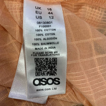Load image into Gallery viewer, Size 12 Asos NWT Light Peach Pink Crop Top
