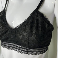 Load image into Gallery viewer, Size Large Victoria’s Secret Black Lace Trimmed Bralette
