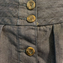 Load image into Gallery viewer, Size 6 Pilcro &amp; The Letterpress Dark Wash High Rise Denim Button Skirt
