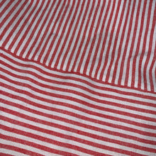 Load image into Gallery viewer, Large J. Crew Red &amp; White Striped cotton-linen midi skirt
