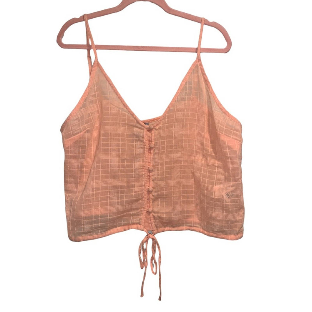 Size 12 Asos NWT Light Peach Pink Crop Top
