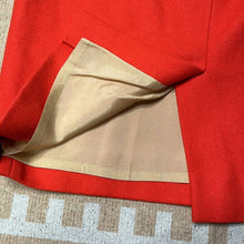 Load image into Gallery viewer, Size 8 J. Crew Bright Red Wool Pencil Skirt
