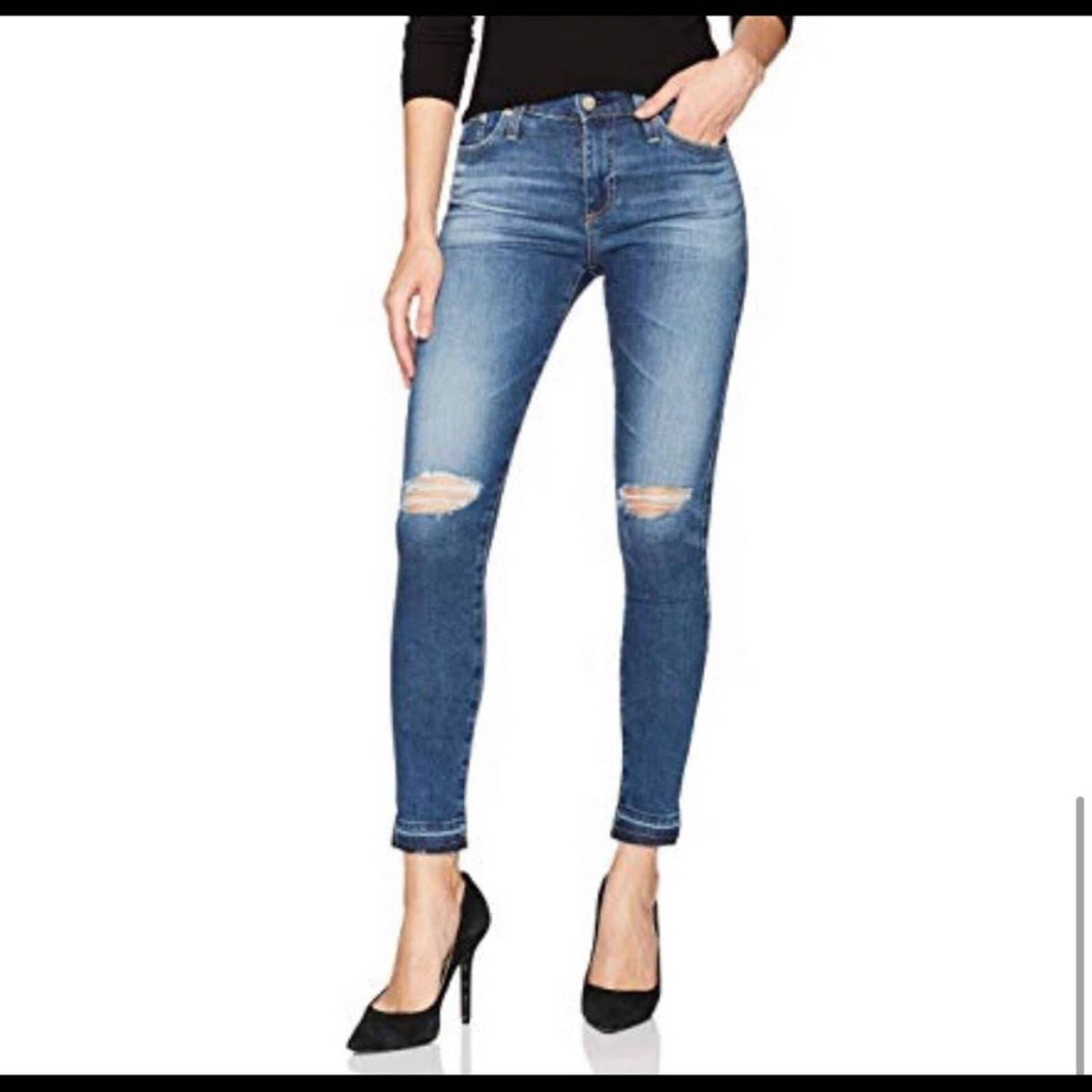 Sz 30 Adriano Goldschmied The Farrah High Rise Skinny Ankle Jeans ...