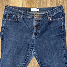Load image into Gallery viewer, Size 12 Loft Petite Dark Wash Modern Skinny Jeans
